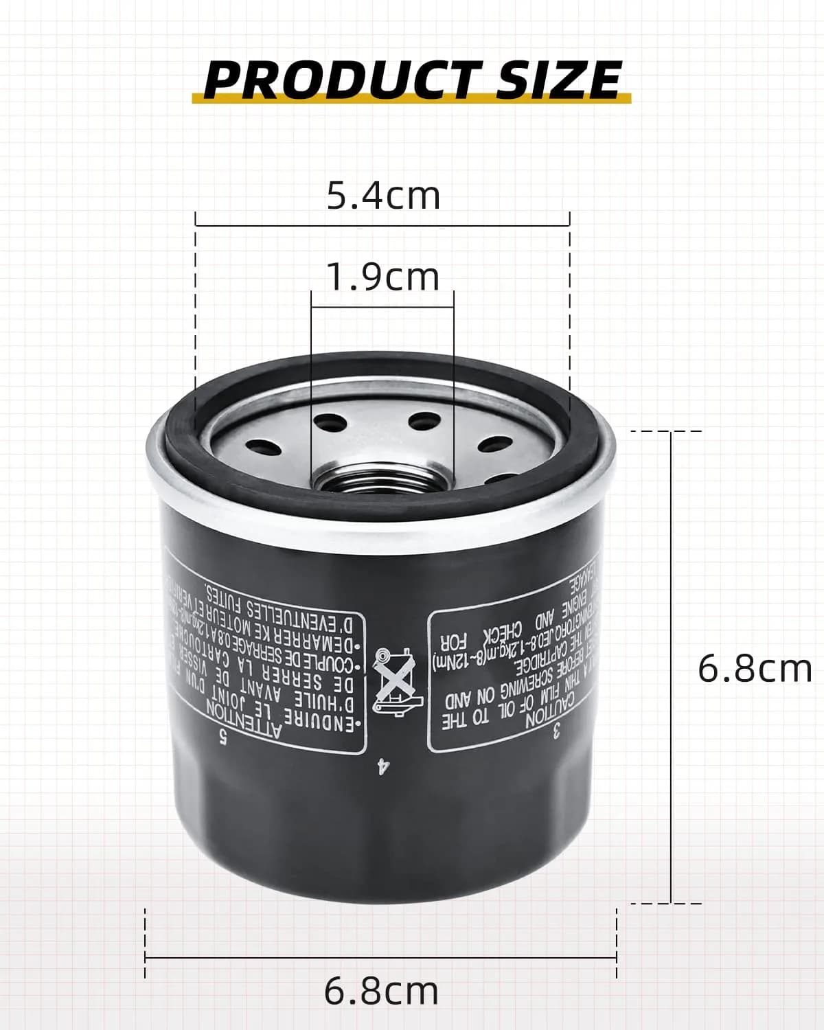 QUICKWOLF Oil Filter 2520799 3084963 for Polaris Ranger 400 500 Sportsman 500 450 400 335 Trail Boss 330 Magnum 325 330 425 500 Trailblazer 330 Scrambler 500 Xplorer 400 500 Xpedition 325 - view 5