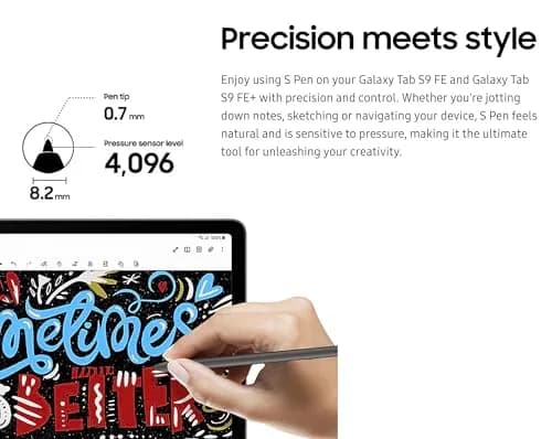 yelzoolny Stylus Pen Replacement for Samsung Galaxy Tab S9 FE/S10 FE, 0.7mm Fine Tip, Magnetic Attraction, Beige | Compatible with All Tab S9 FE/S10 FE Versions thumbnail 4