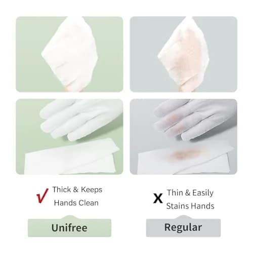 UNIFREE Flushable Wipes | XL Wet Wipes Gentle Clean, Septic & Sewer Safe, 6 Large Packs (480 Wipes) | Biodegradable, Toilet, Flip-Top thumbnail 4