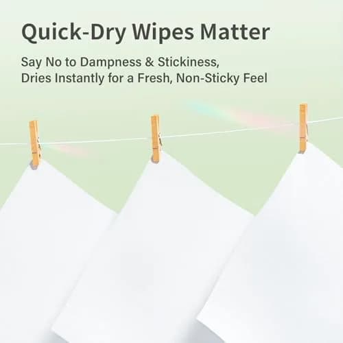 UNIFREE Flushable Wipes | XL Wet Wipes Gentle Clean, Septic & Sewer Safe, 6 Large Packs (480 Wipes) | Biodegradable, Toilet, Flip-Top thumbnail 3