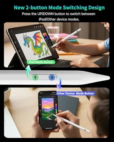 MEKO Dual-Mode Active Stylus Pen for iPhone & Android & iPad | High Precision, Fast Charge, Universal Compatibility thumbnail 3