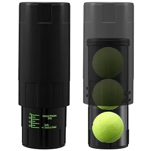 Soulchen Tennis Ball Pressurizer for 3 Balls, Black | Maintains 14 Psi Bounce thumbnail 1
