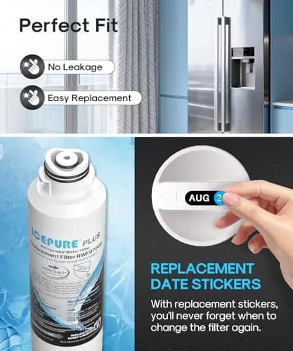 ICEPURE PLUS DA29-00020B Refrigerator Water Filter 3 Pack | NSF/ANSI 53 & 42 Certified Lead Removal thumbnail 9