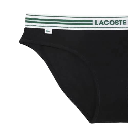 Lacoste Women's Contrast Waist Cotton Stretch Briefs | Soft Cotton, Heritage Style, Regular Fit thumbnail 5