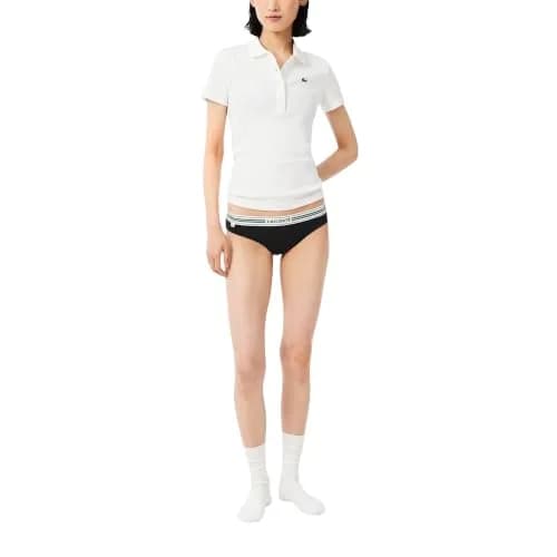 Lacoste Women's Contrast Waist Cotton Stretch Briefs | Soft Cotton, Heritage Style, Regular Fit thumbnail 2