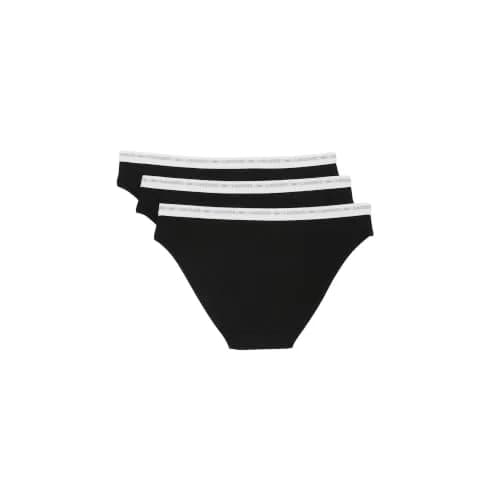 Lacoste Women's Cotton Stretch Briefs 3-Pack Black | Classic Comfort & Heritage thumbnail 4
