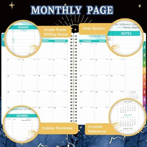 MaaIbok Teacher Planner 2026-2027 | Academic Lesson Planner, July 2026 - June 2027, 8.5'' x 11'' thumbnail 4