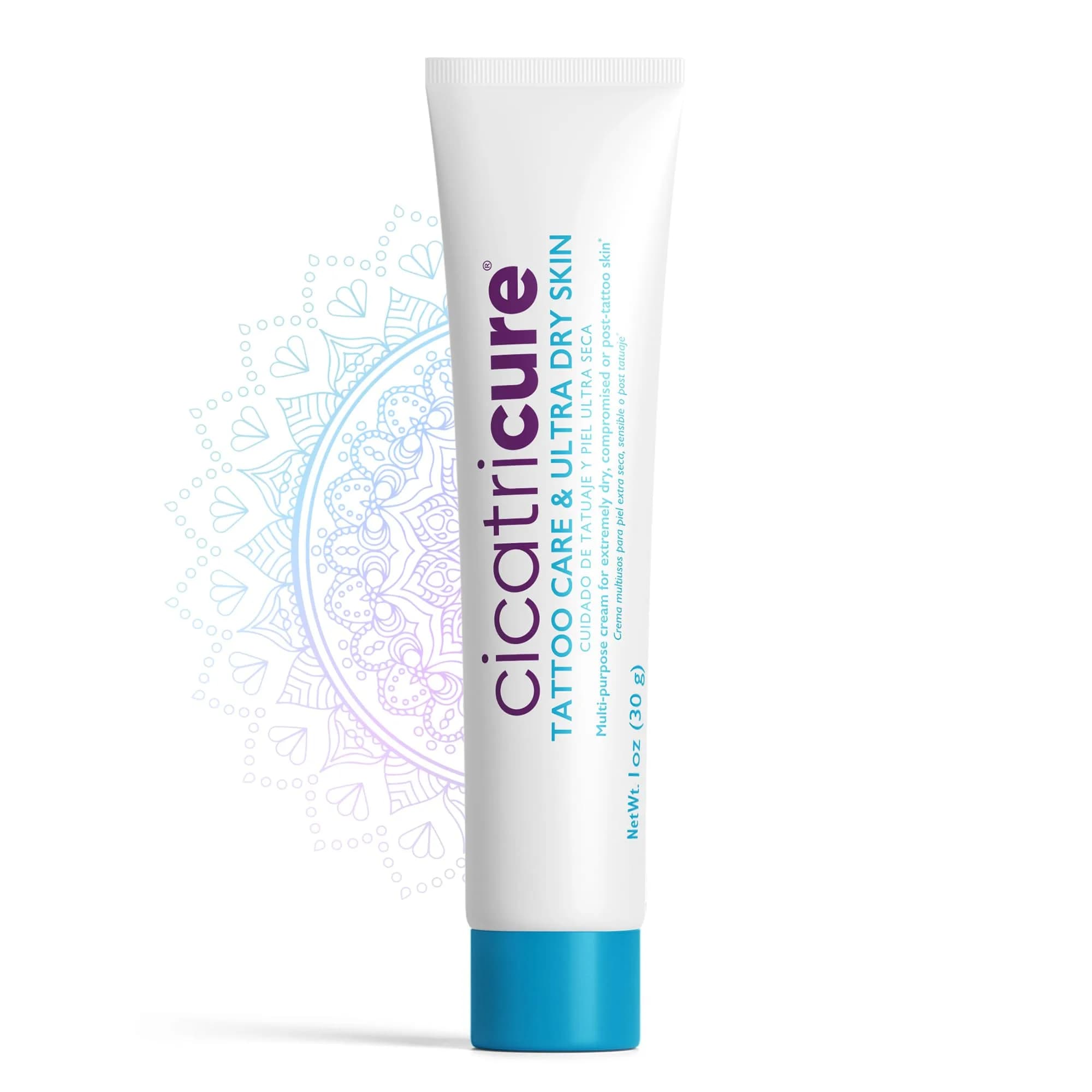 Cicatricure Tattoo Care & Ultra Dry Skin Cream, 1 oz | Fragrance-Free Hydrating Post-Tattoo Moisturizer