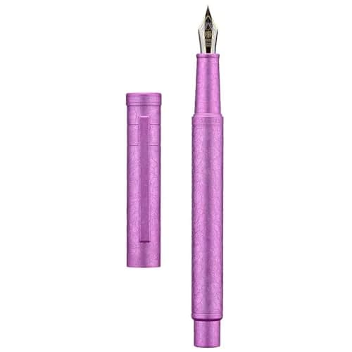 Asvine 1851 Forest Fountain Pen Pink Ice Flowers Bent Nib 13.8cm (5.43 in) | Classic Design with Converter and Metal Pen Case thumbnail 1