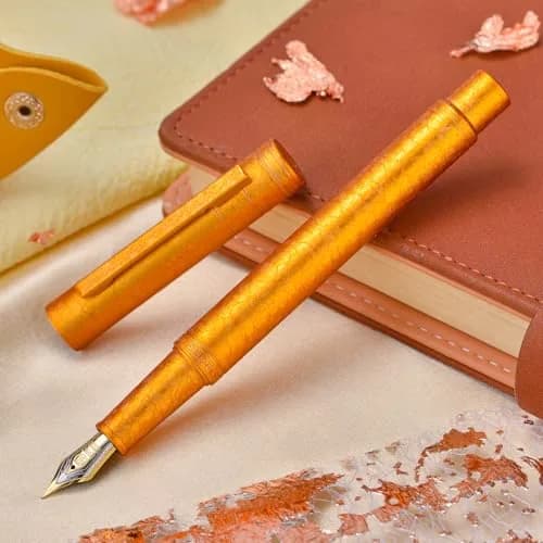 Asvine 1851 Forest Fountain Pen Golden Ice Flowers Extra Fine Nib 0.38mm (0.015in) | Smooth Ink Flow thumbnail 4