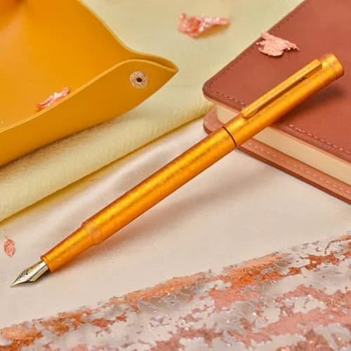 Asvine 1851 Forest Fountain Pen Golden Ice Flowers Extra Fine Nib 0.38mm (0.015in) | Smooth Ink Flow thumbnail 7