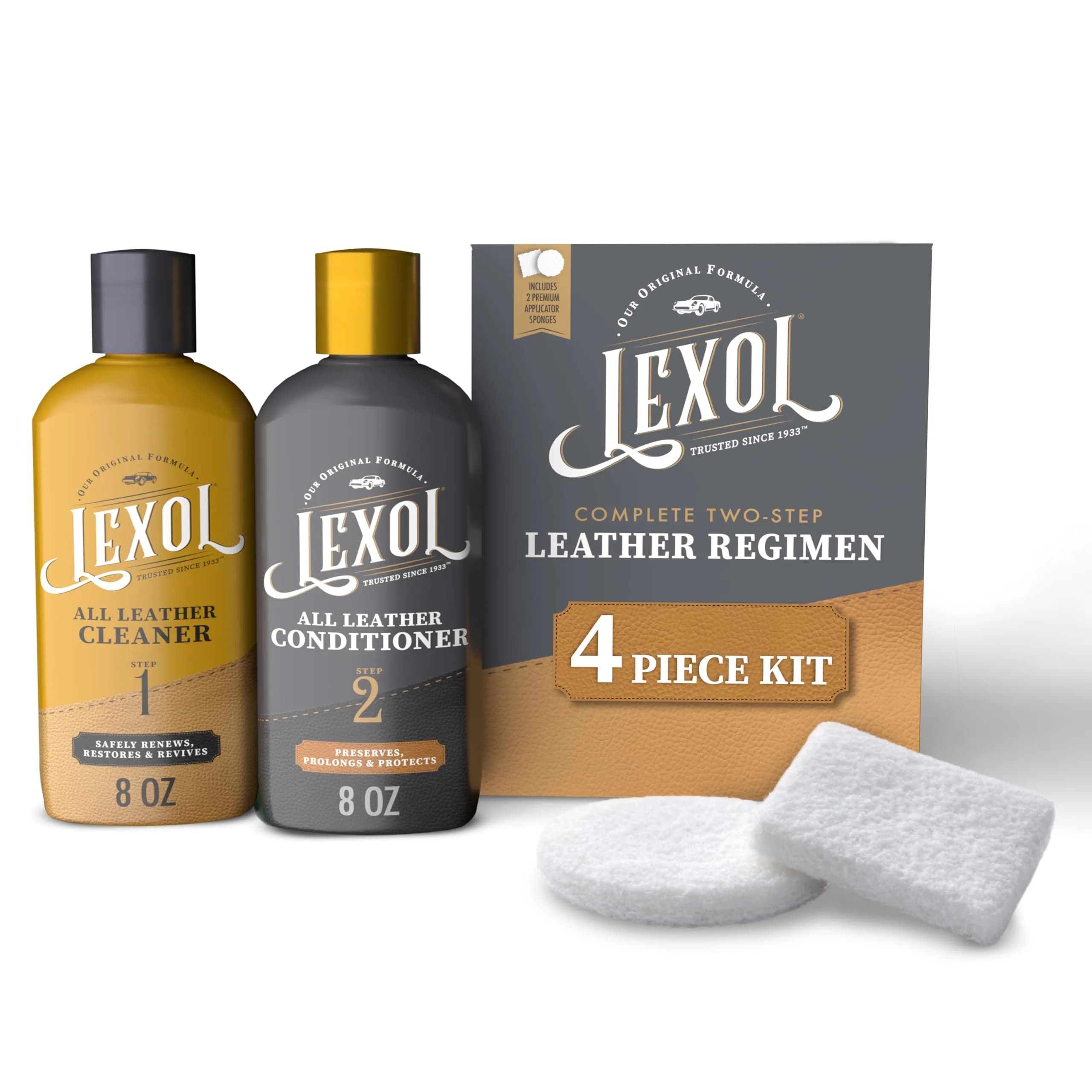 Lexol Leather Conditioner and Cleaner Kit | 2-Piece Set - main product image