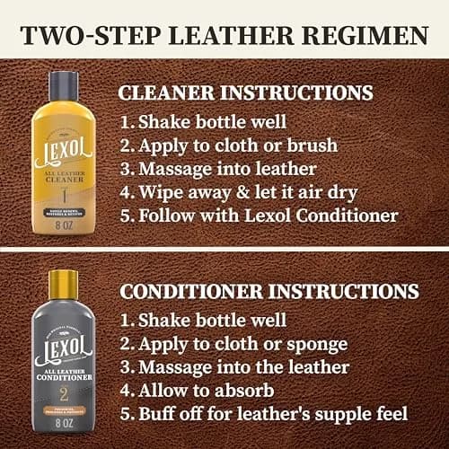 Lexol Leather Conditioner and Cleaner Kit | 2-Piece Set thumbnail 3