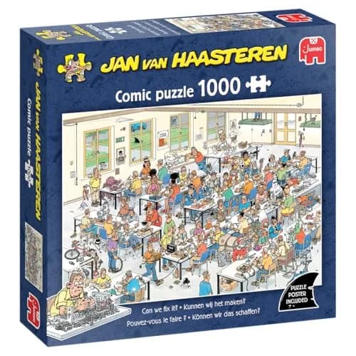 Jan van Haasteren Can We Create? 1000 Piece Jigsaw Puzzle for Adults | Vibrant, Humorous Scene, Recycled Cardboard thumbnail 1