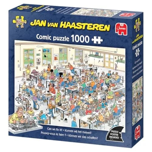Jan van Haasteren Can We Create? 1000 Piece Jigsaw Puzzle for Adults | Vibrant, Humorous Scene, Recycled Cardboard thumbnail 3