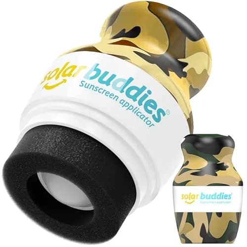 Solar Buddies Refillable Sunscreen Applicator Camo 100ml (3.4 Fl Oz) | Mess-Free Roll-on for Kids & Families thumbnail 1