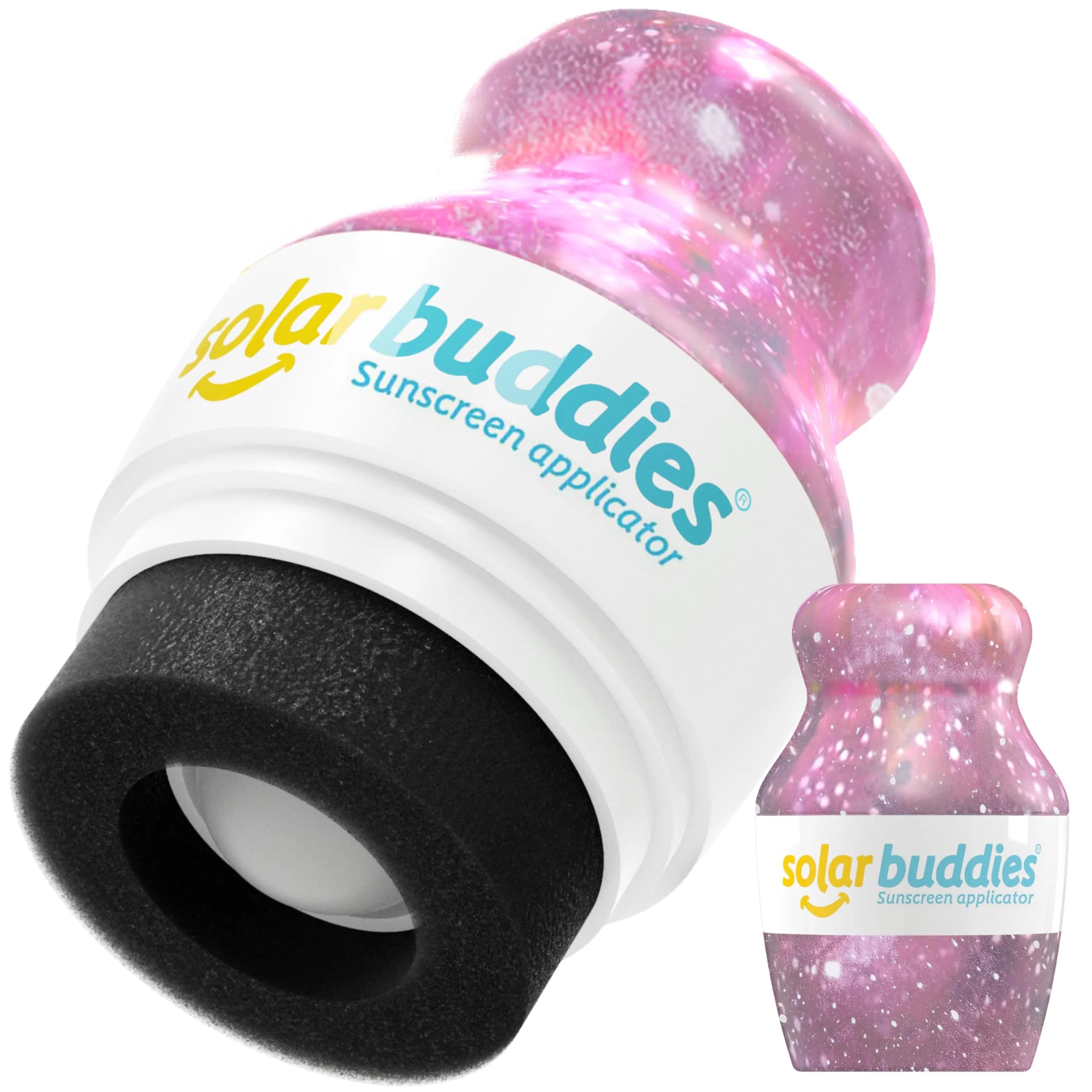 Solar Buddies Sunscreen Applicator - Galaxy Edition 100ml (3.4 Fl Oz) | Refillable Roll-on Sponge, Travel Size - main product image
