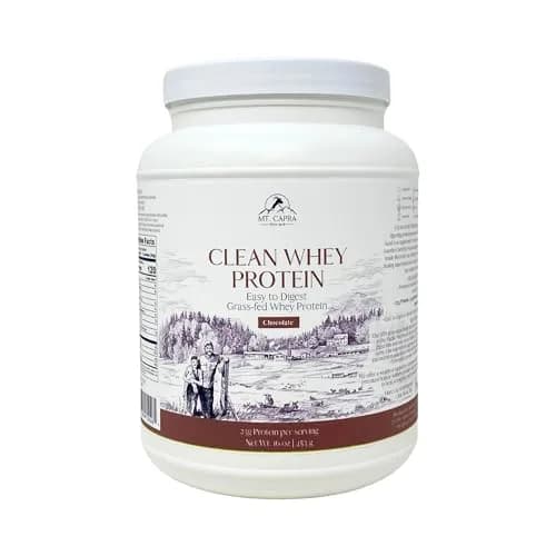 Mt. Capra Clean Whey Protein | 24 g Protein Per Serving | Chocolate thumbnail 1
