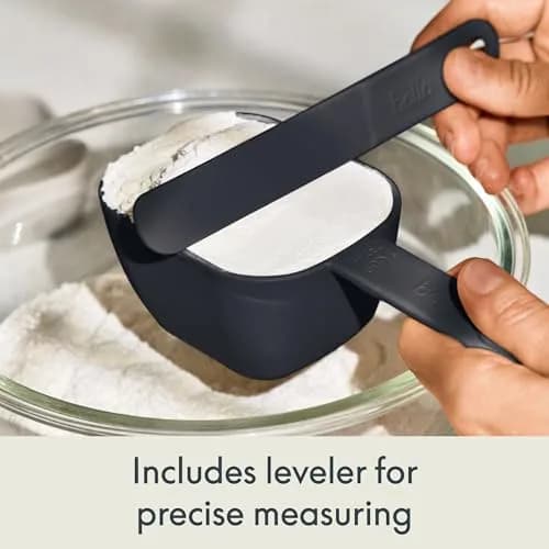 BELLA 9 Pc Nested Measuring Cup & Spoon Set | BPA & BPS-Free Nylon, Slate thumbnail 7