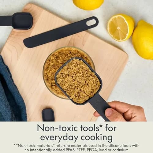 BELLA 9 Pc Nested Measuring Cup & Spoon Set | BPA & BPS-Free Nylon, Slate thumbnail 8