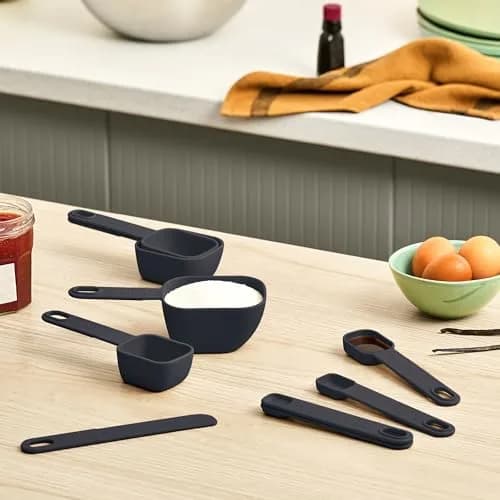 BELLA 9 Pc Nested Measuring Cup & Spoon Set | BPA & BPS-Free Nylon, Slate thumbnail 2