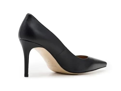 LK Bennett Floret New Pointed Courts 8 Medium | Elegant Black Leather Heels thumbnail 4