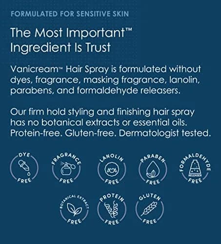 Vanicream Firm Hold Hairspray, Fragrance & Gluten-Free, For Sensitive Skin, 473ml (16 Fl Oz) | Dermatologist-Recommended for Sensitive Skin thumbnail 4