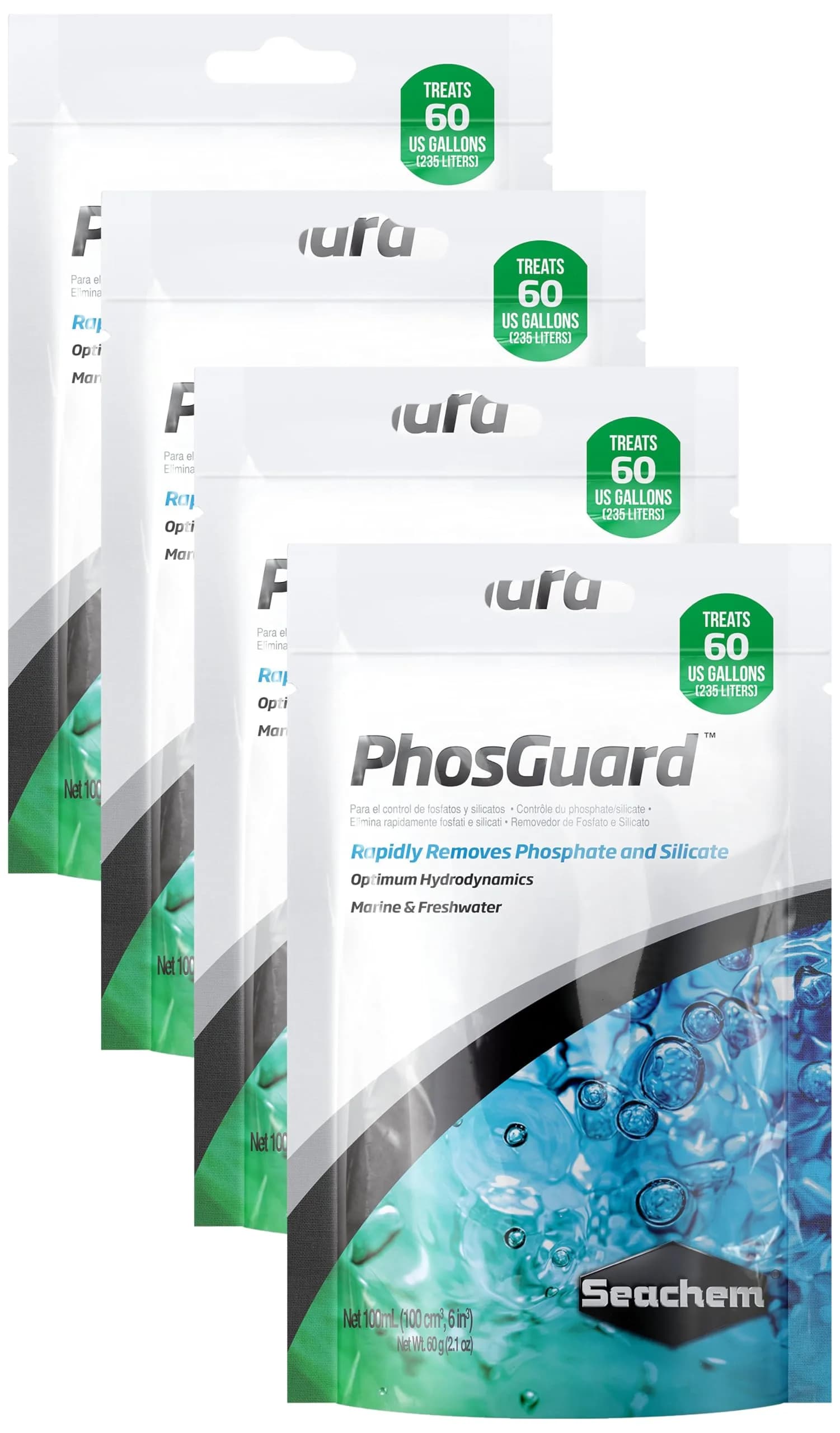 Seachem PhosGuard 400 ml (13.5 Fl Oz) | Rapid Phosphate & Silicate Remover for Aquariums - main product image
