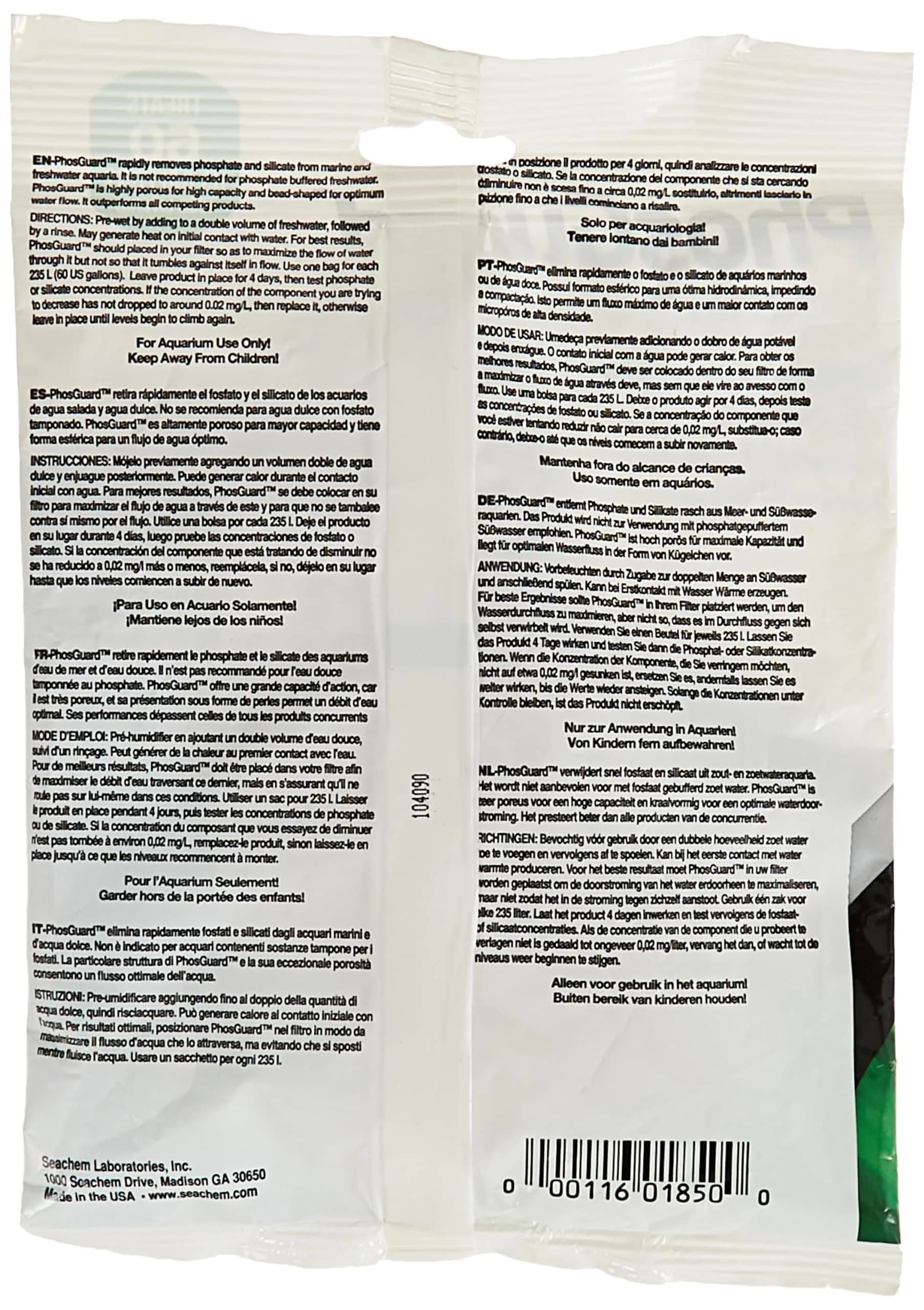 Seachem PhosGuard 400 ml (13.5 Fl Oz) | Rapid Phosphate & Silicate Remover for Aquariums - view 2