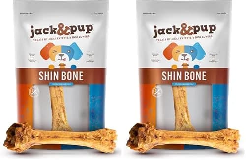 Jack&Pup Beef Shin Bones 8-11 Inches | Natural, Long Lasting Dog Chew for Large Dogs thumbnail 1
