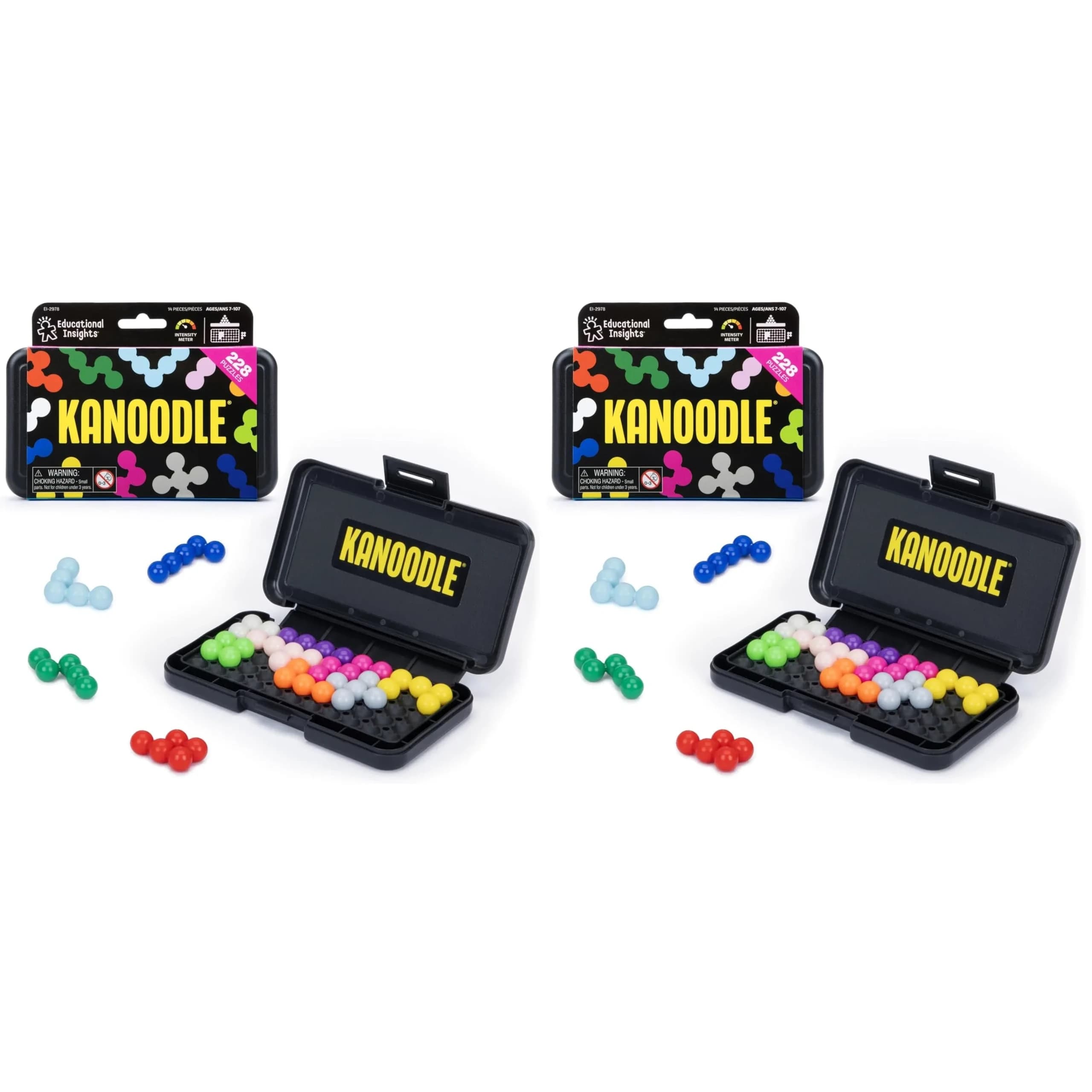 Educational Insights Kanoodle 3D Brain Teaser Puzzles Pack of 2 | Spatial Reasoning & Problem Solving