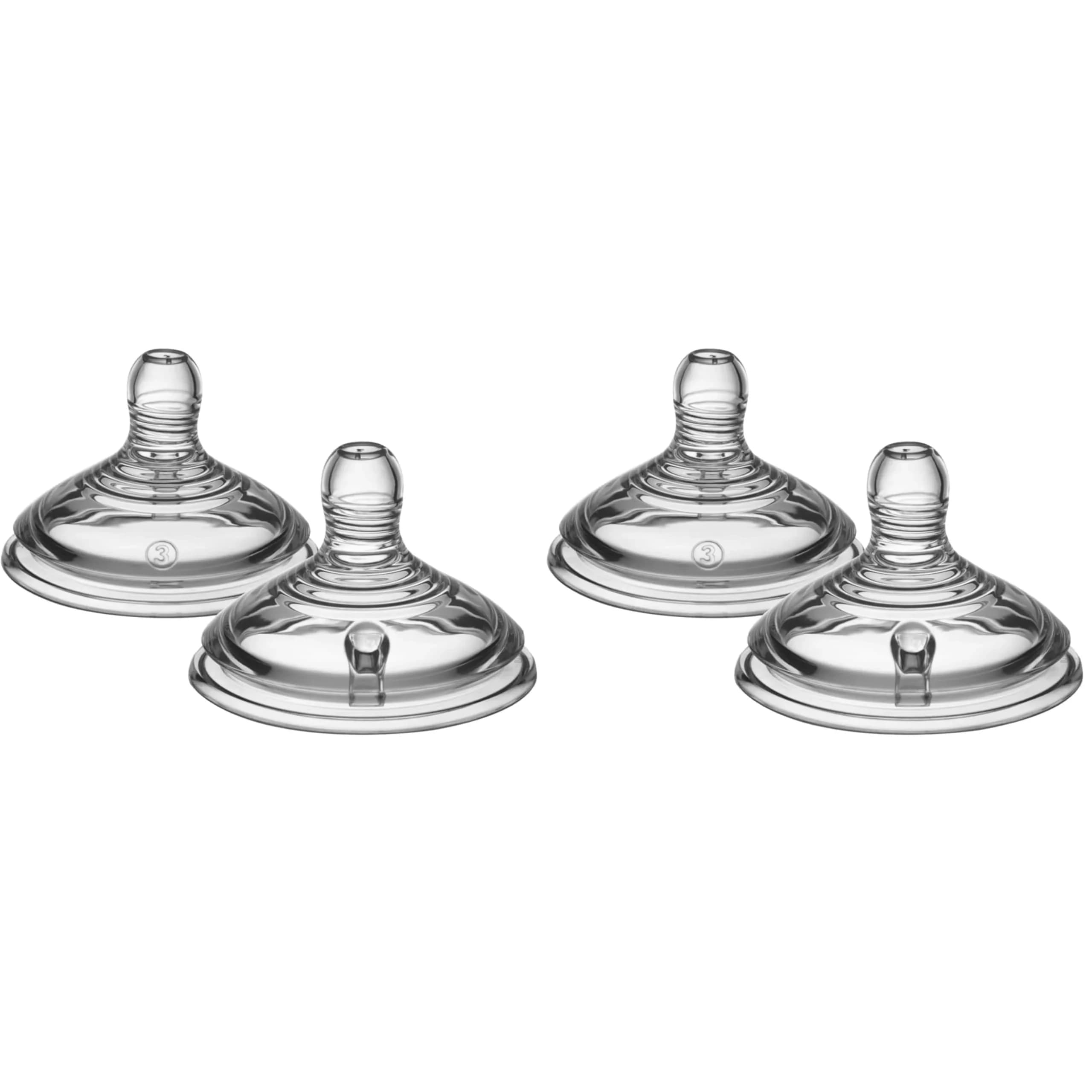 Tommee Tippee Natural Start Baby Bottle Nipples Extra Slow Flow 2 Count (Pack of 4) | Breast-Like for Natural Latch - main product image