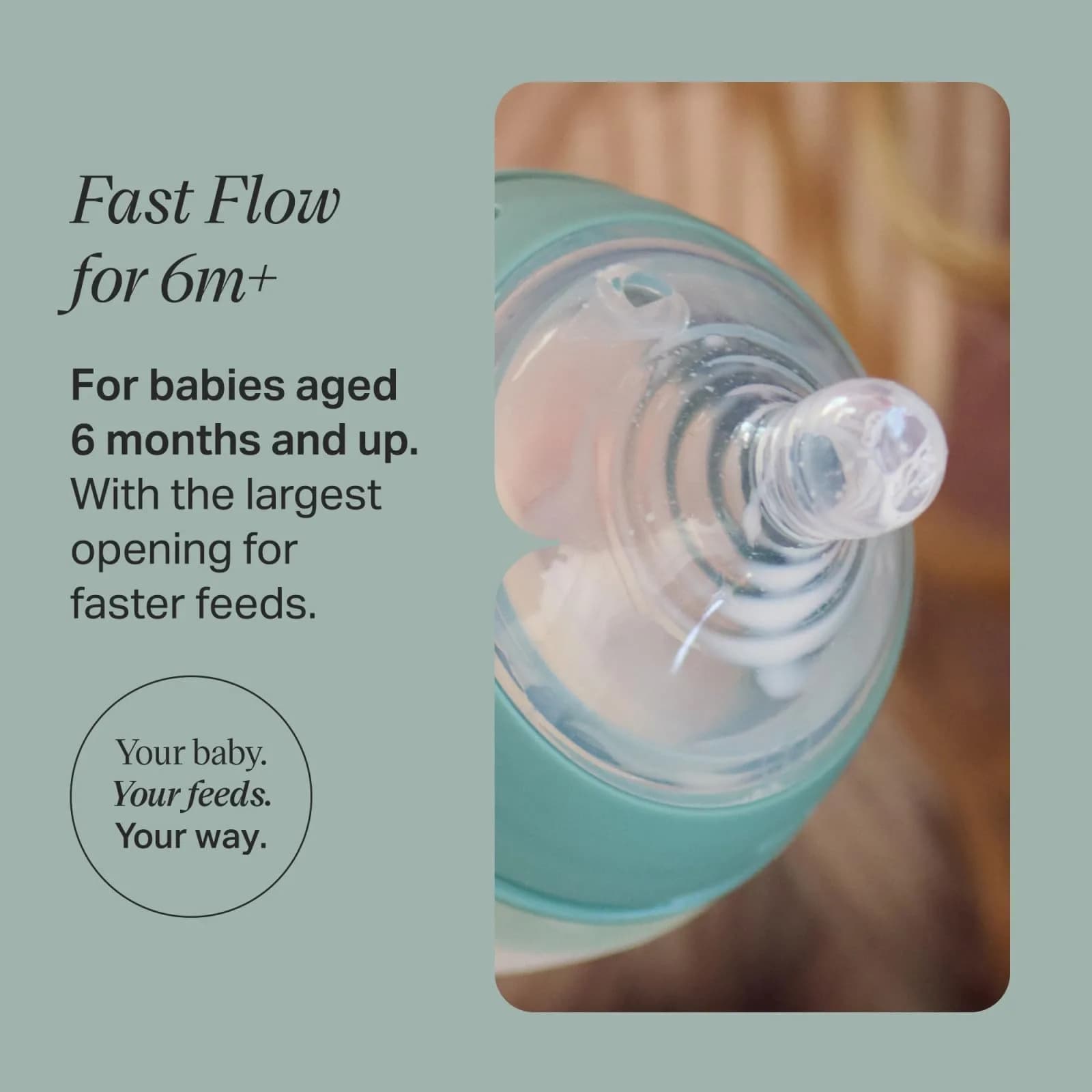 Tommee Tippee Natural Start Extra Slow Flow Bottle Nipples, 2 Count | Breast-Like for Natural Latch - view 2