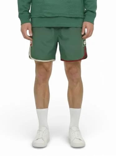 LOTTO Shorts for Men – 4-Way Stretch, Moisture-Wicking, Adjustable Fit, Side Pockets, Pine Green | Active Sportswear thumbnail 1