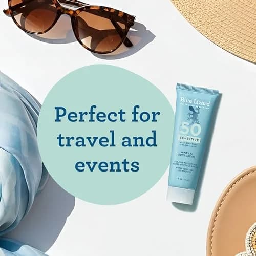 Blue Lizard Sensitive Mineral Sunscreen Lotion SPF 50 29.5ml (1 Fl Oz) | Reef-Safe, Fragrance-Free, Hypoallergenic thumbnail 5