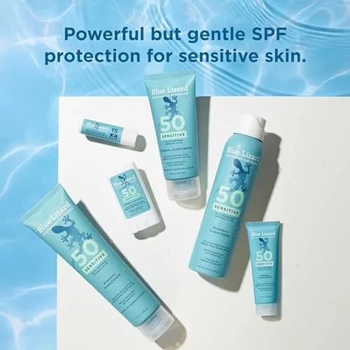 Blue Lizard Sensitive Mineral Sunscreen Lotion SPF 50 29.5ml (1 Fl Oz) | Reef-Safe, Fragrance-Free, Hypoallergenic thumbnail 7