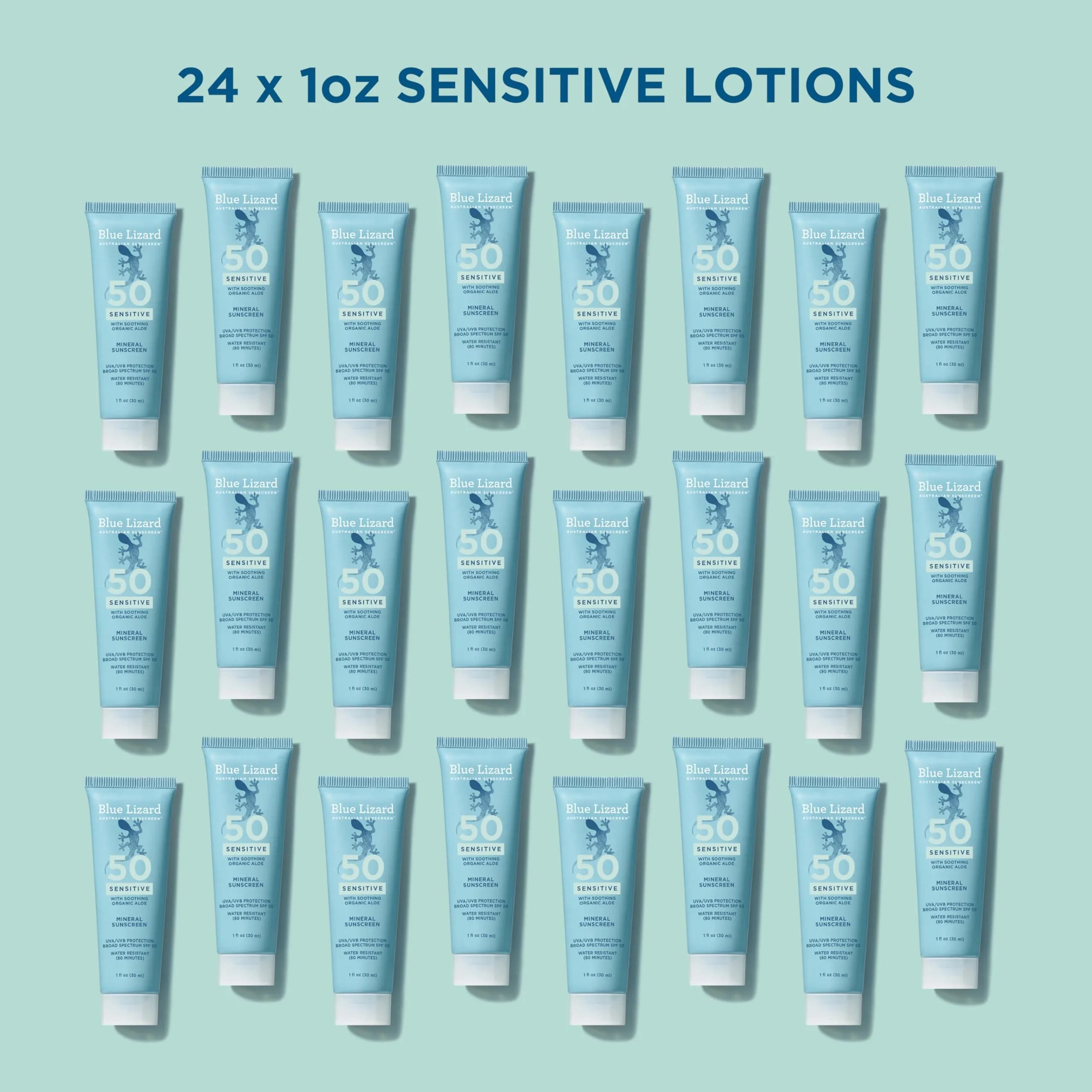 Blue Lizard Sensitive Mineral Sunscreen Lotion SPF 50 29.5ml (1 Fl Oz) | Reef-Safe, Fragrance-Free, Hypoallergenic - view 2