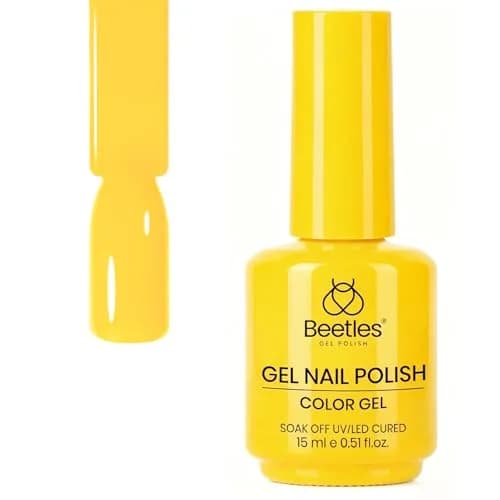 Beetles Gel Nail Polish Mango Gelato 15ml (0.51 Fl Oz) | Professional UV/LED Cure Yellow Gel thumbnail 8