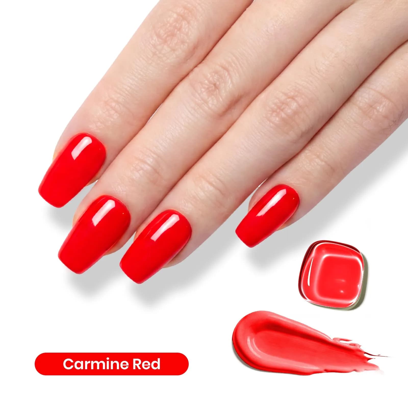 Beetles Gel Polish My Signature 15ML/0.51Fl Oz | Bright Red Gel Nail Polish for Summer Nails Art - view 2