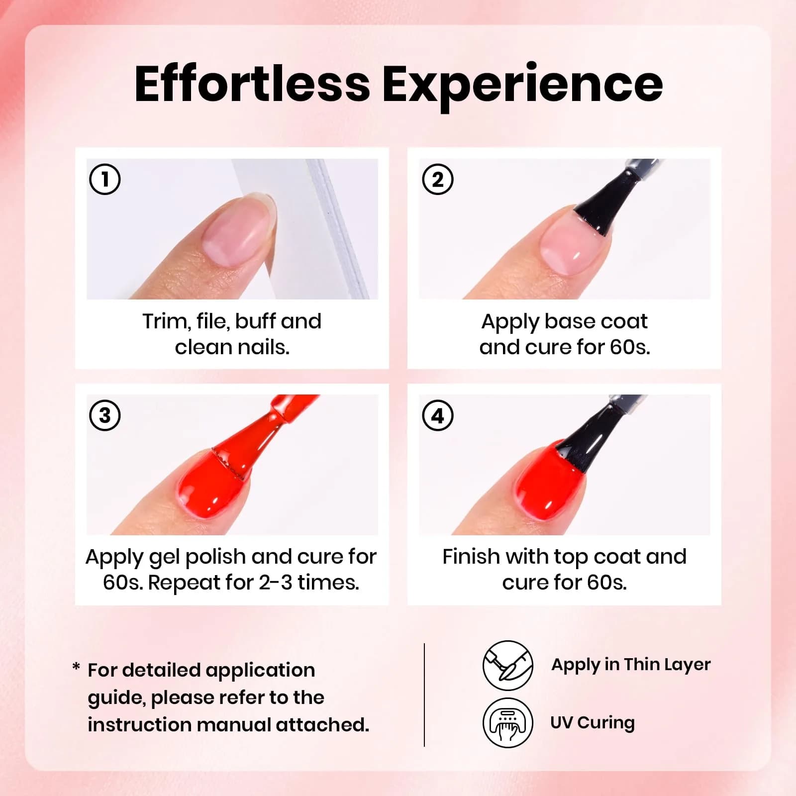 Beetles Gel Polish My Signature 15ML/0.51Fl Oz | Bright Red Gel Nail Polish for Summer Nails Art - view 6