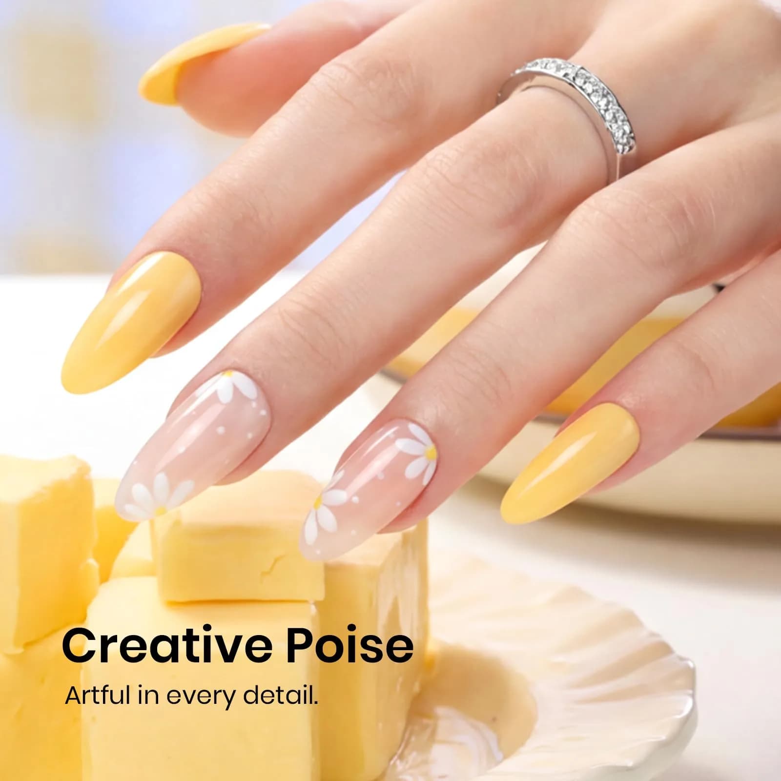 Beetles Yellow Gel Nail Polish - 15ML/0.51Fl Oz Plumeria Yellow | Long-Lasting Soak Off UV LED Gel - view 4