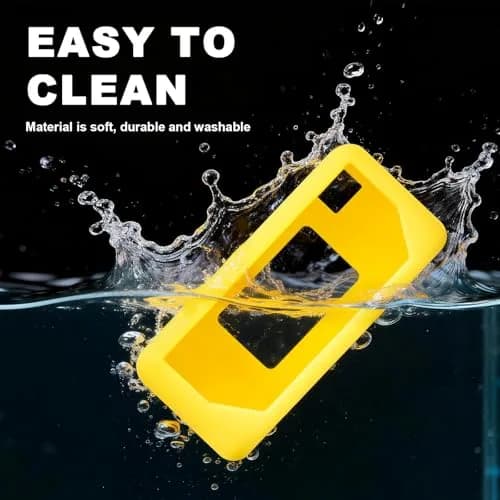 PAIYULE Silicone Case for Kodak CHARMERA Keychain Mini Digicam | Yellow, 2.4cm (0.94in) x 4.6cm (1.81in) x 6.7cm (2.64in) thumbnail 5
