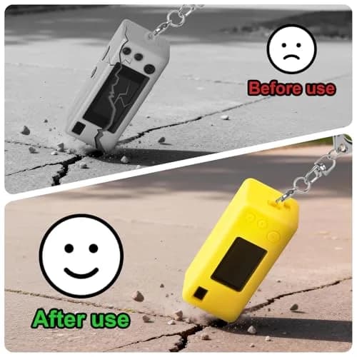 PAIYULE Silicone Case for Kodak CHARMERA Keychain Mini Digicam | Yellow, 2.4cm (0.94in) x 4.6cm (1.81in) x 6.7cm (2.64in) thumbnail 6