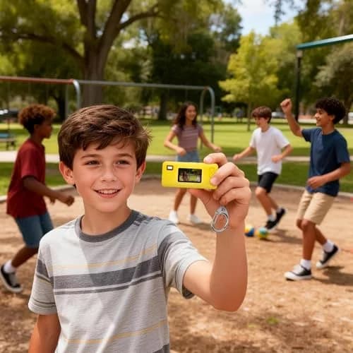 PAIYULE Silicone Case for Kodak CHARMERA Keychain Mini Digicam | Yellow, 2.4cm (0.94in) x 4.6cm (1.81in) x 6.7cm (2.64in) thumbnail 7