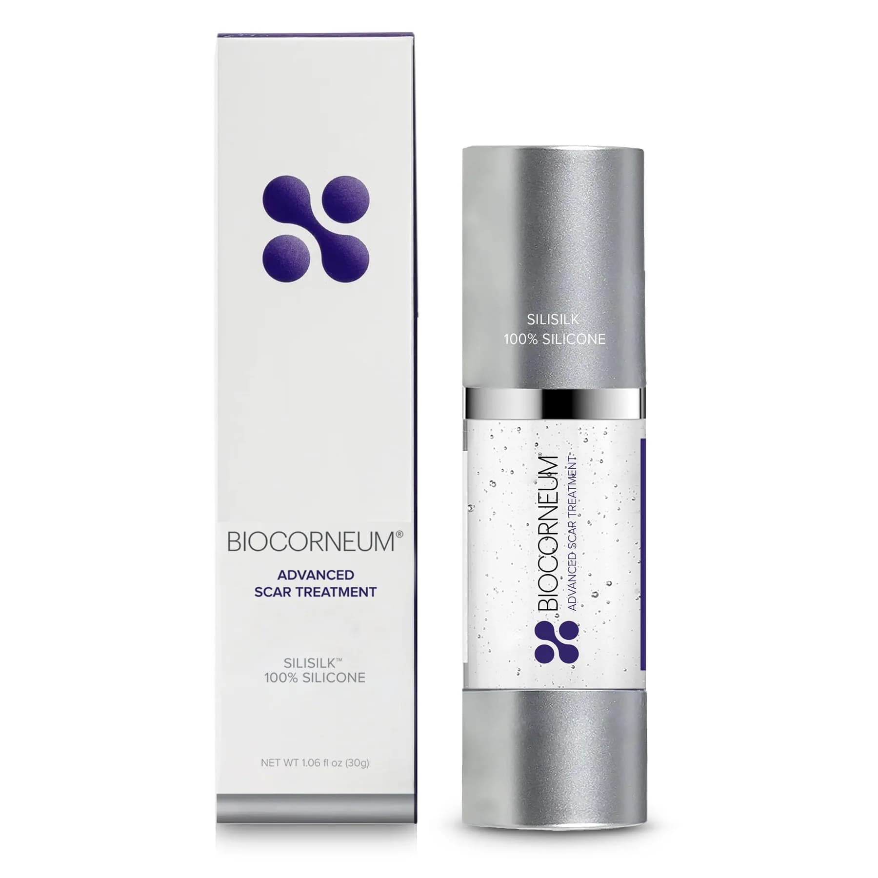 Biocorneum Advanced Scar Treatment with Silishield & SPF 30 (10g / 0.35oz) | Medical Grade Silicone Gel for Surgical Scars — 30g