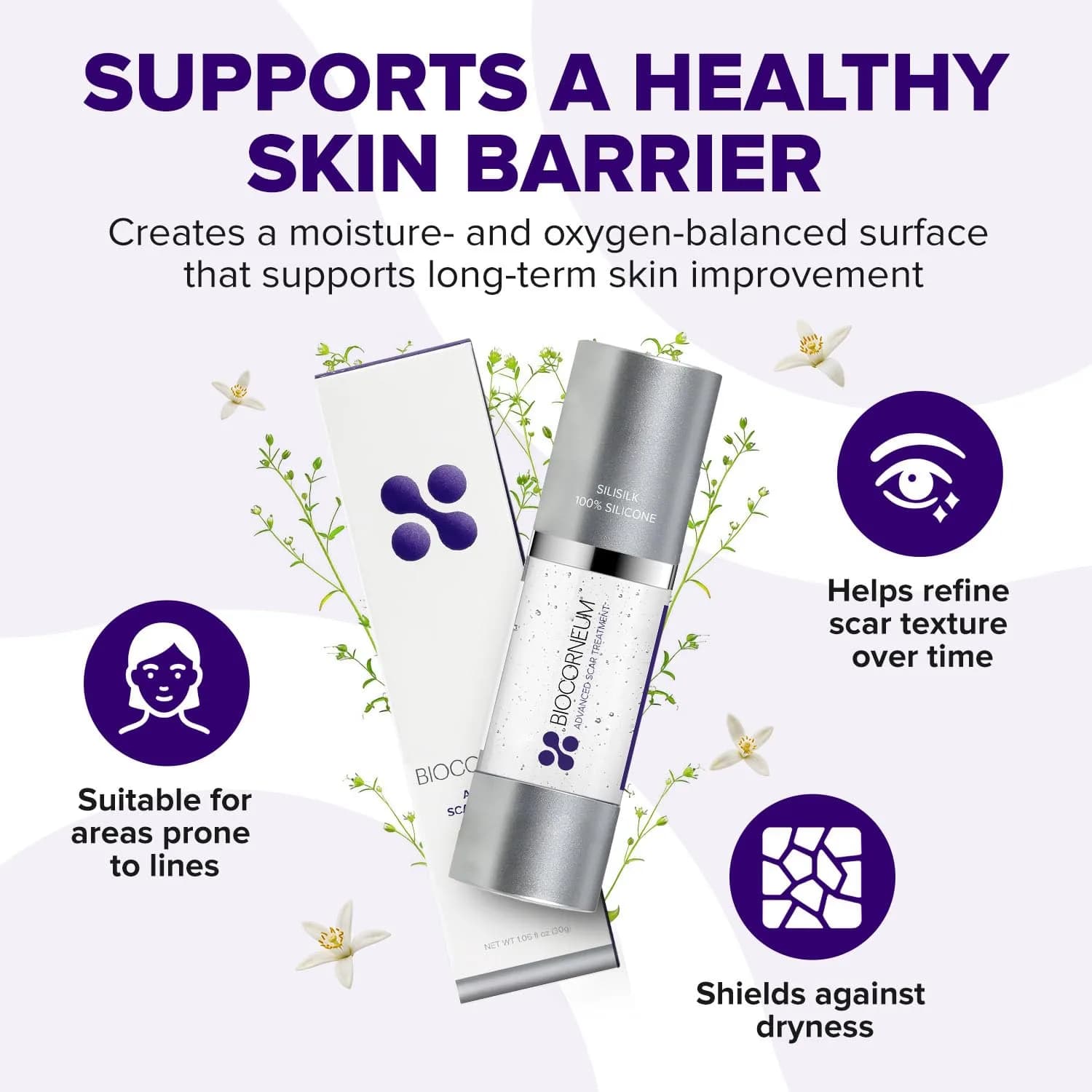 Biocorneum Advanced Scar Treatment - 30g Size | Medical Grade Silicone Gel with SPF 30 - view 3