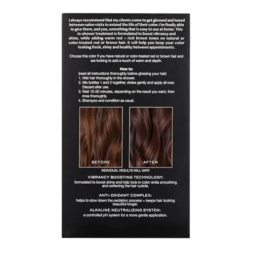 Kristin Ess Hair Gloss Cherry Cola Warm Red Brown 118ml (4 Fl Oz) | Semi-Permanent Color Depositing Conditioner thumbnail 3