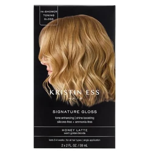 Kristin Ess Hair Gloss Honey Latte Warm Golden Blonde 118ml (4 Fl Oz) | Salon-Quality Shine & Tone thumbnail 1