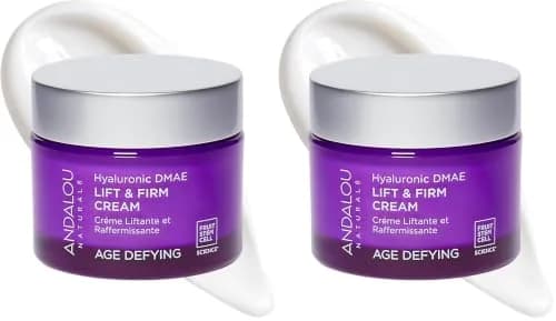 Andalou Naturals Hyaluronic DMAE Lift & Firm Skin Cream 100ml (3.4 Fl Oz) | Anti Aging Face Moisturizer thumbnail 1
