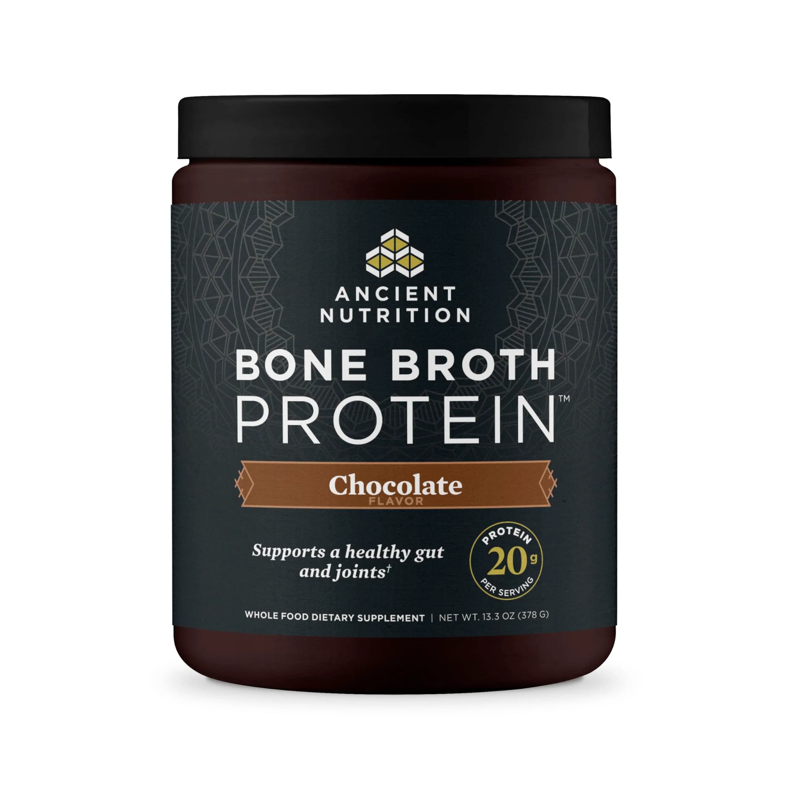 Ancient Nutrition Vanilla Bone Broth Protein Powder 13oz | 20g Protein Per Serving, Gluten-Free - main product image